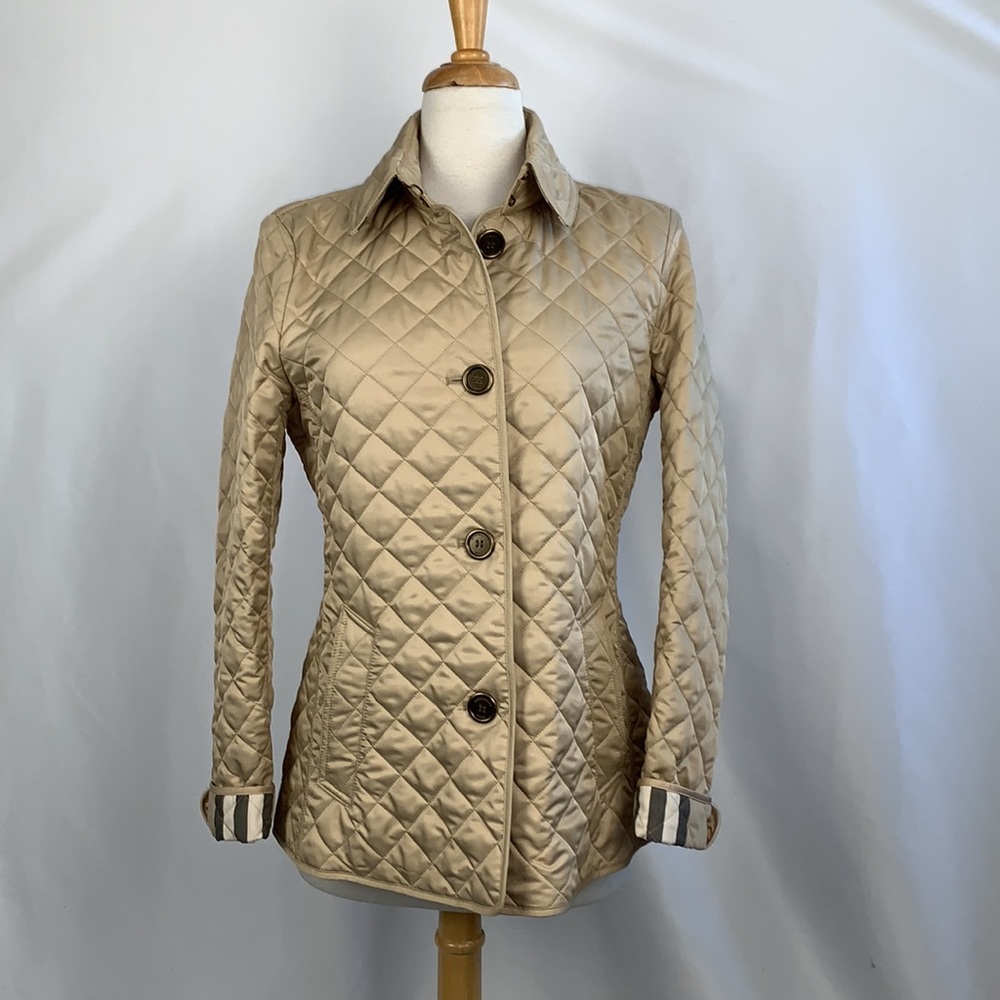 Burberry Classic Tan Quilted Jacket - Picture 2 of 16